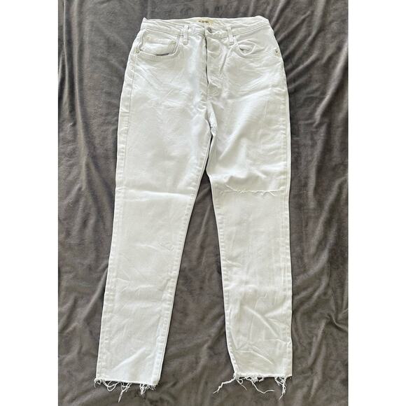 WE THE FREE Jeans Womens High Waisted Straight Leg Distressed Button Fly | 31 - Picture 1 of 13